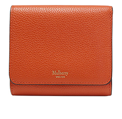 Mulberry Trifold Wallet, Leather, Orange, ZA3, 3*